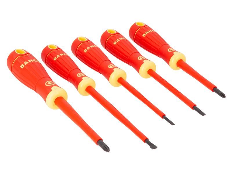 Bahco B220.005 BAHCOFIT Insulated Scewdriver Set, 5 Piece