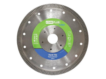 CorePlus CORDBHT180 HT180 Hard Tile Turbo Diamond Blade 180mm