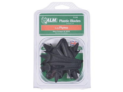 ALM FL245 FL245 Plastic Blades Half Moon Mounting to Suit Flymo
