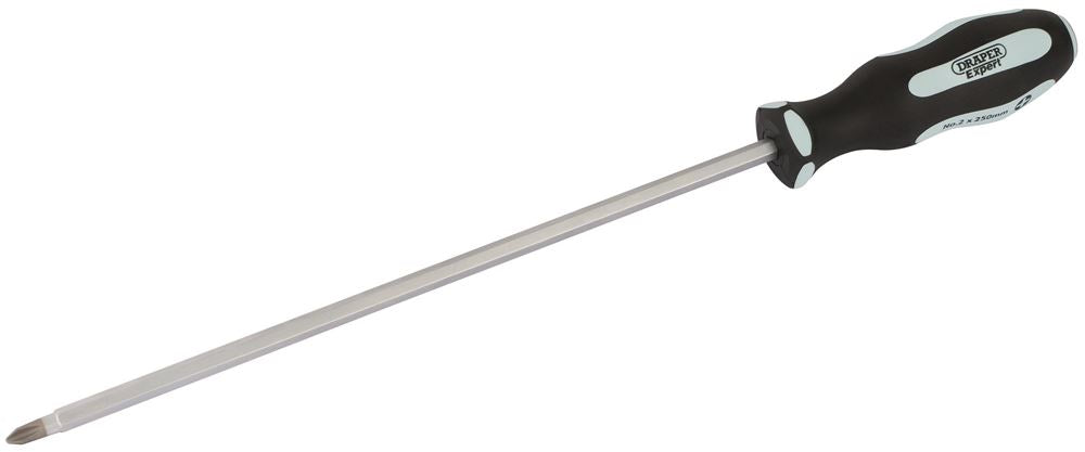 Draper NO.2X250MM POUNDTHRU CROSS S/D 63595 Pound Thru' Cross Slot Soft Grip Screwdrivers