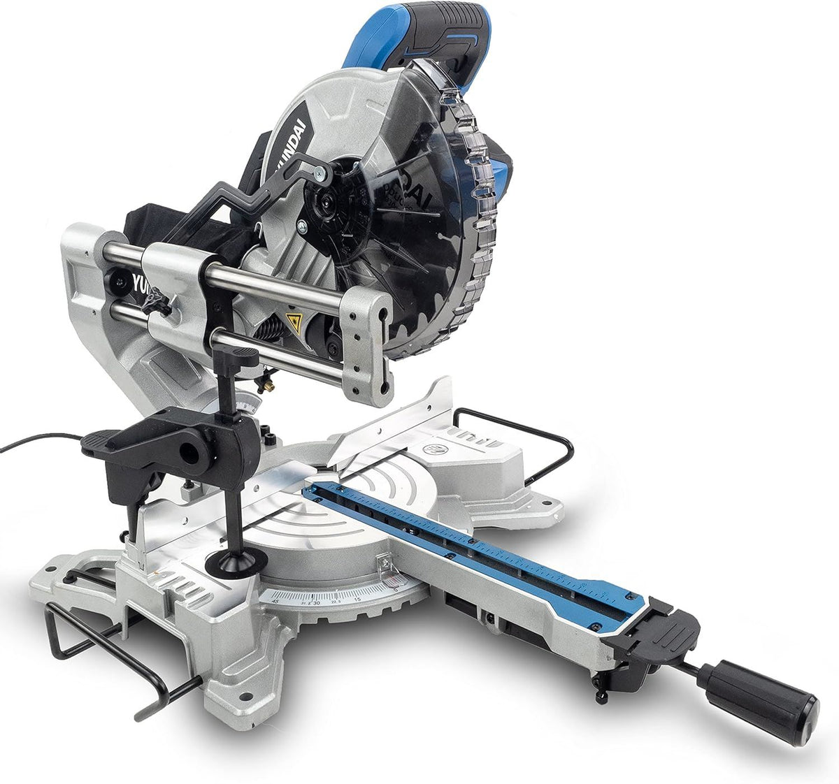 Hyundai HYMS1500E Electric Mitre Saw 1500W 210mm Blade 70mm Cut Sliding 230V Chop Saw Sliding Saw Woodworking Chop Saw