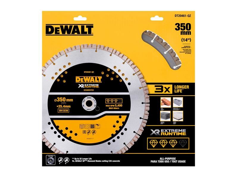 DeWalt ELITE SERIES All Purpose Diamond Wheel 355 x 25.4mm