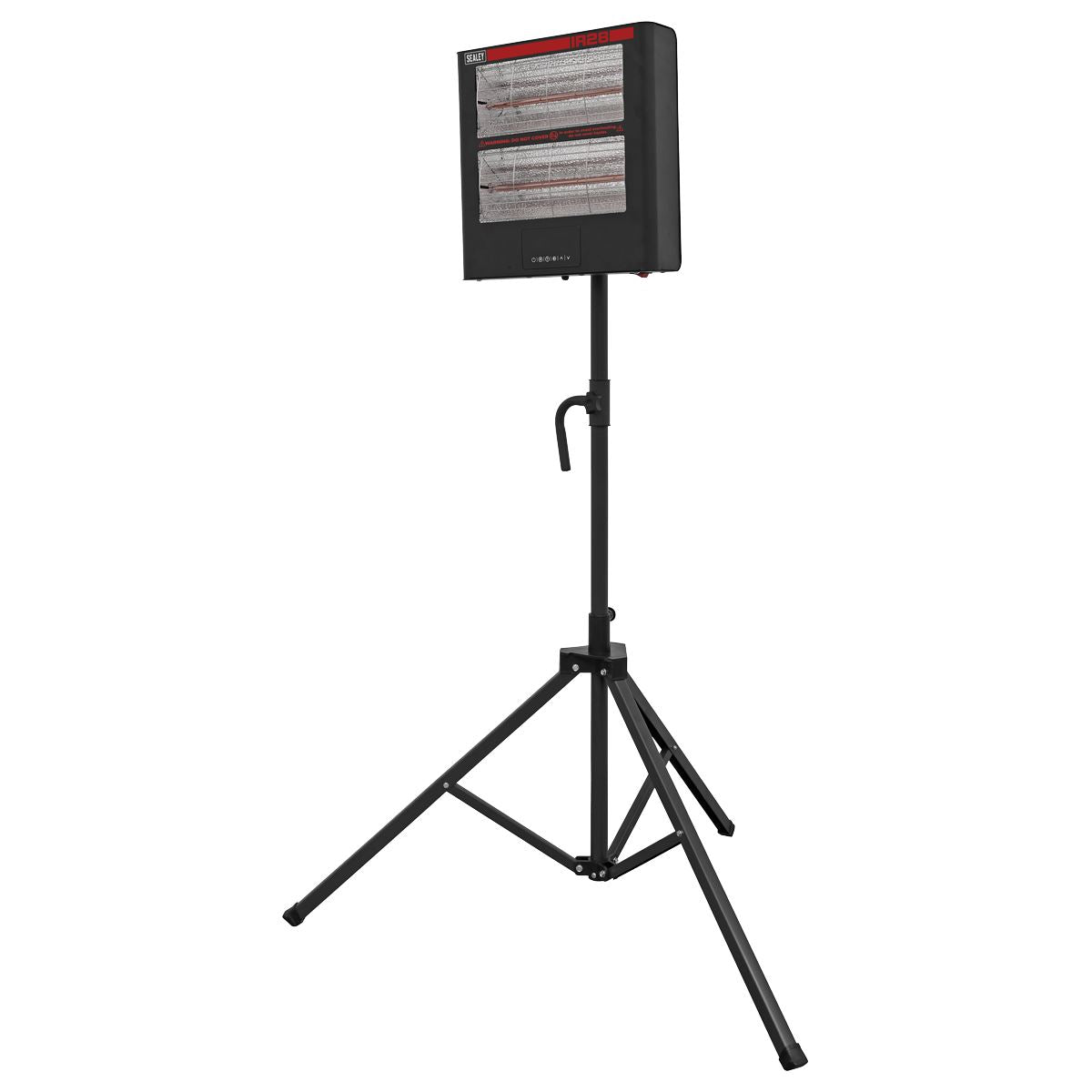 Sealey IR28CT Infrared Quartz Heater with Tripod Stand 1.4/2.8kW/230V | 1400/2800W | Electric heater with infrared quartz lamp. Suitable for wall or