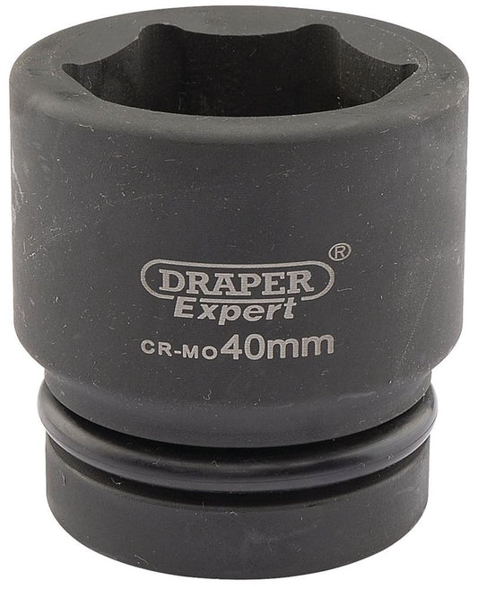 05120 Draper Hi-TORQ Impact Socket, 1 Sq. Dr., 40mm 425-MM 1 Impact Sockets Professional Trade DIY Workshop Garage Use