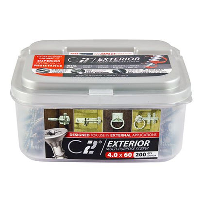 TIMCO C2 Strong-Fix Exterior PZ3 CSK 6.0 x 50 Silver Pack 120