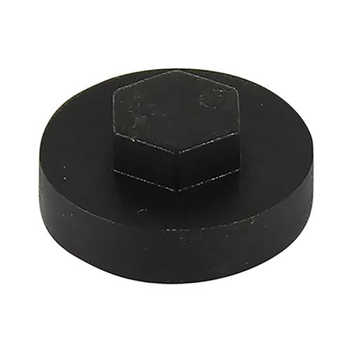 TIMCO Hex Cover Cap - Black 19mm Black Pack 1000