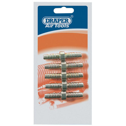 25847 Draper 5/16 PCL Double Ended Air Hose Connectors (Pack of 5) A2984 PACKED Air Fittings Professional Trade DIY Workshop Garage Use