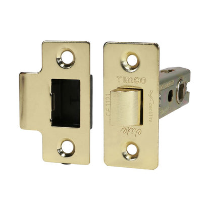 TIMCO Tubular Latch E. Brass 76mm Pack 1