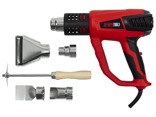 OlympiaPowerTools 09-510 Heat Gun with 5 Accessories 2000W 240V