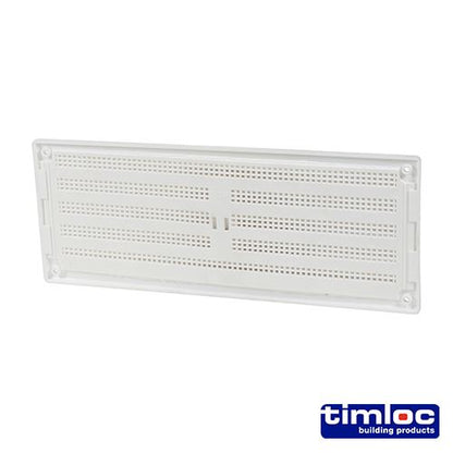 TIMCO Hit and Miss Grille Vent White 242 x 89 White Pack 1