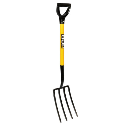 JCB JCBGF01 Garden Fork 4 Prong 195x290mm Blade High Carbon Steel Professional Digging Fork Garden Tool