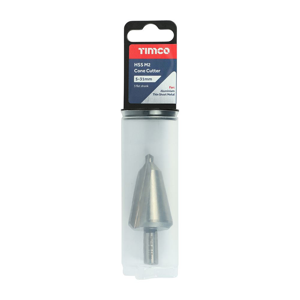 TIMCO Cone Cutter M2 HSS 5-31mm Pack 1