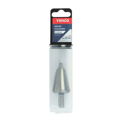 TIMCO Cone Cutter M2 HSS 5-31mm Pack 1