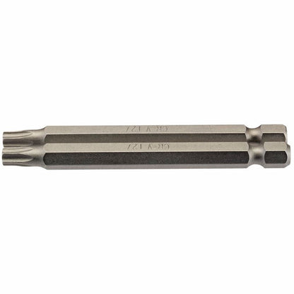 Draper 2PC 75MM T27 S/D.BIT 66851 1/4" hex. Draper TX-STARÂ® E Shank Insert Bits