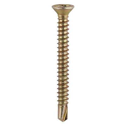 TIMCO S/Drill PVC Screw CSK - ZYP 3.9 x 38 Yellow Pack 1000