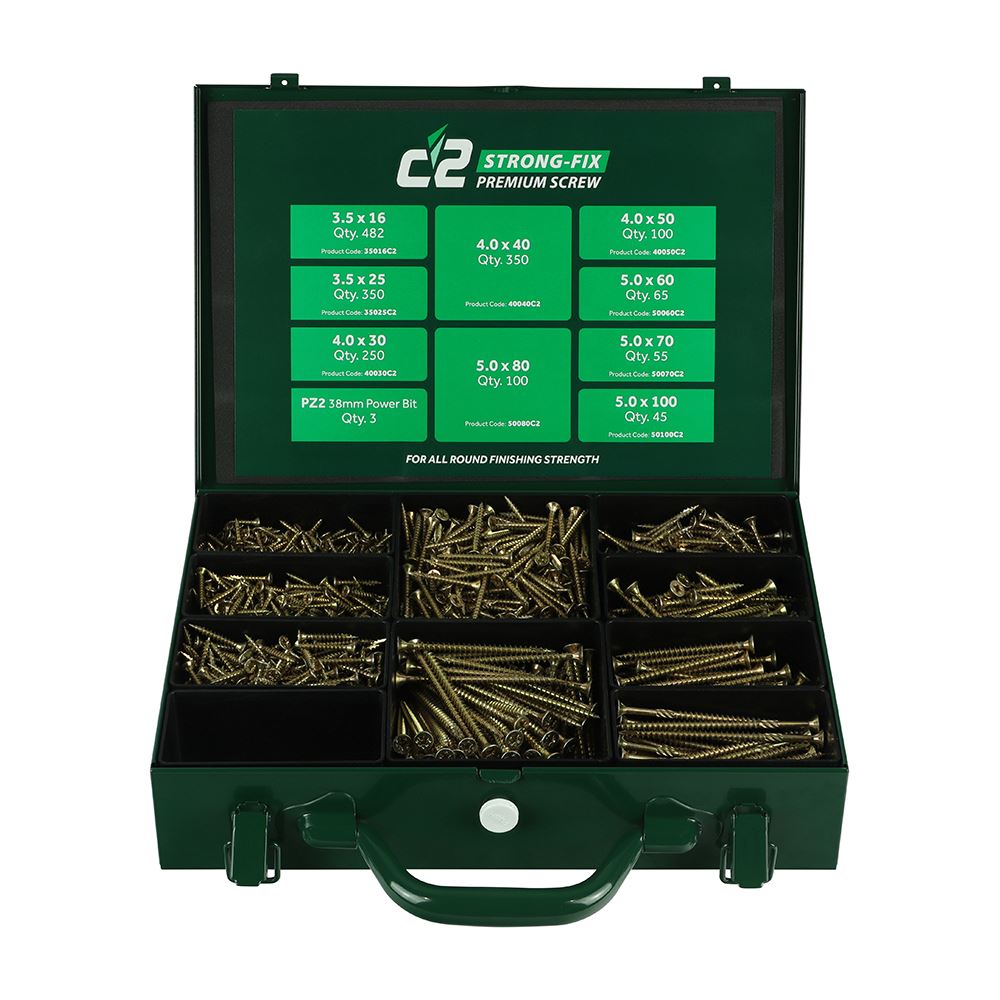 TIMCO C2 Strong-Fix Trade Case ZYP 1,798 pcs Gold Pack 1