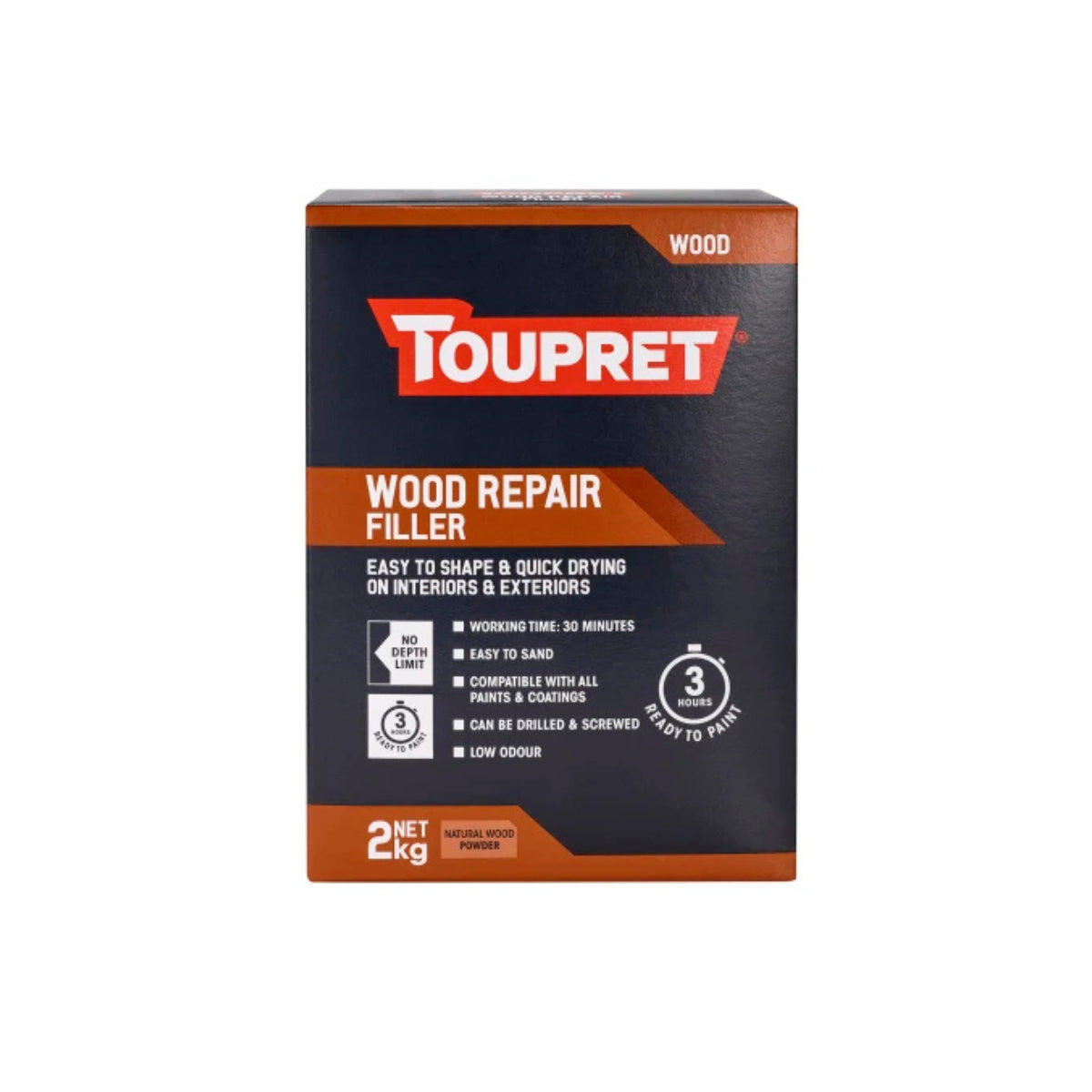 Toupret Wood Repair Filler Natural Wood 2kg