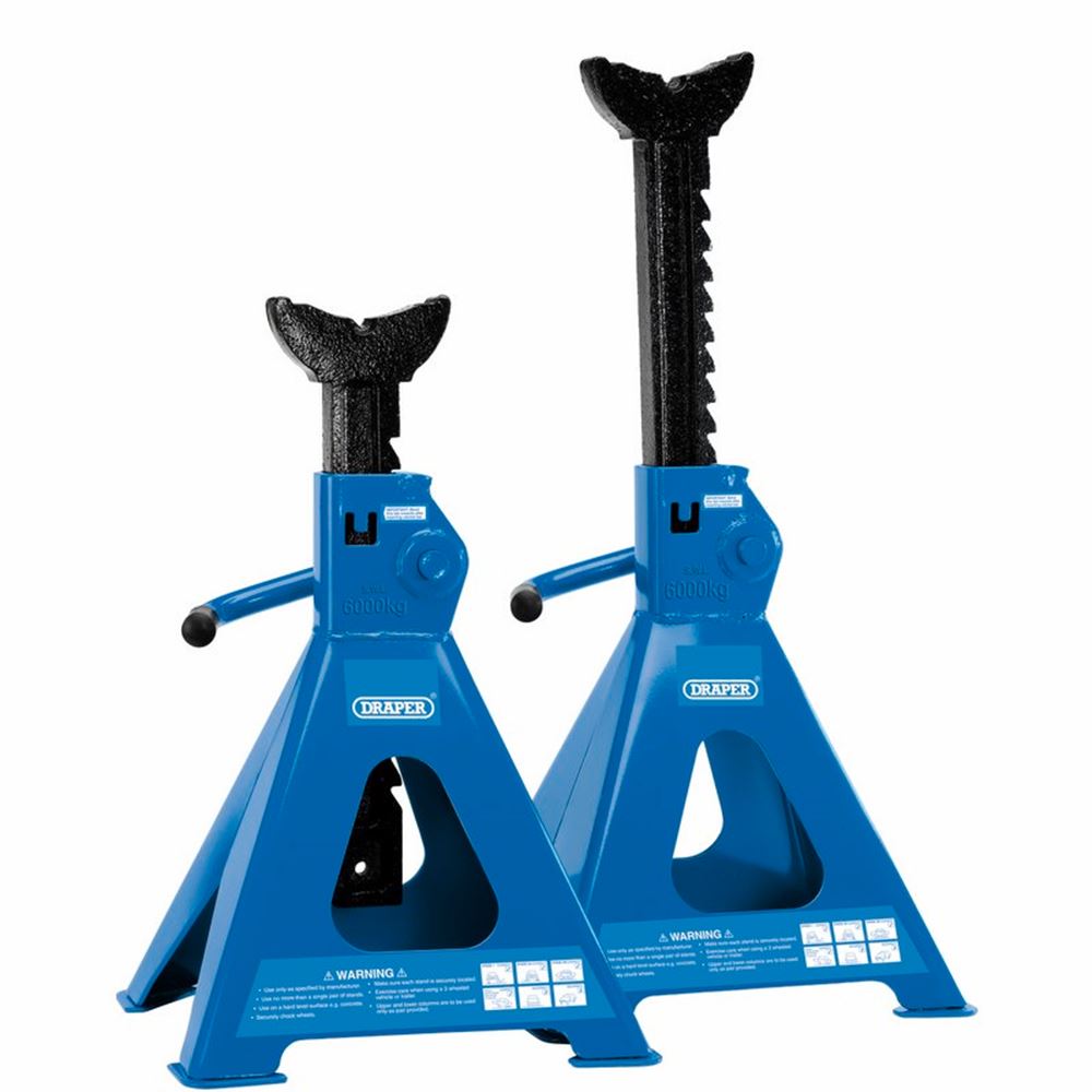 DRAPER 30883 - 6 tonne Ratcheting Axle Stands (Pair)