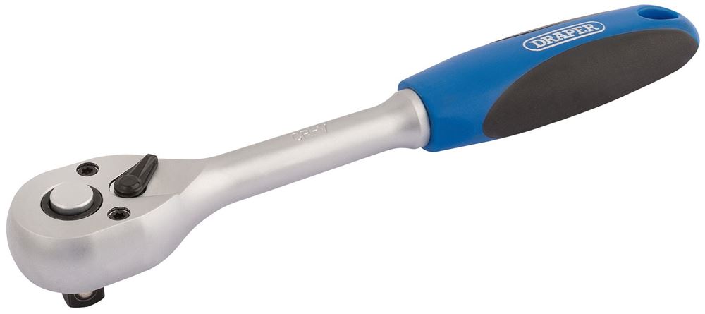 Draper 3/8 SOFT GRIP RATCHET 16428 72 Tooth Reversible Soft Grip Ratchets