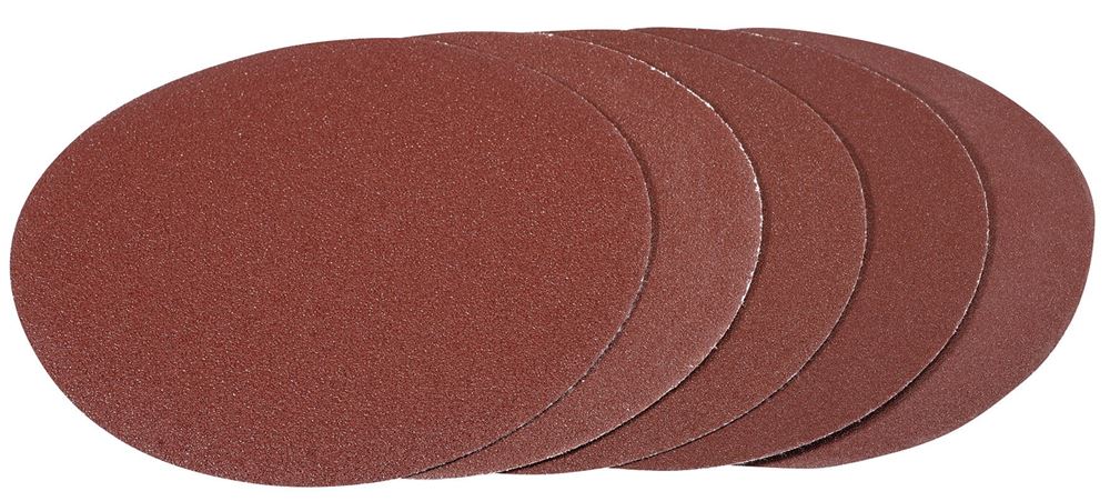 Draper HOOK & LOOP 180MM SAND.PK5ASSO 93428 Hook and Loop Aluminium Oxide Sanding Discs (180mm)
