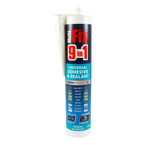 TIMCO 9in1 Adhesive & Sealant White White 290ml Pack 1.0