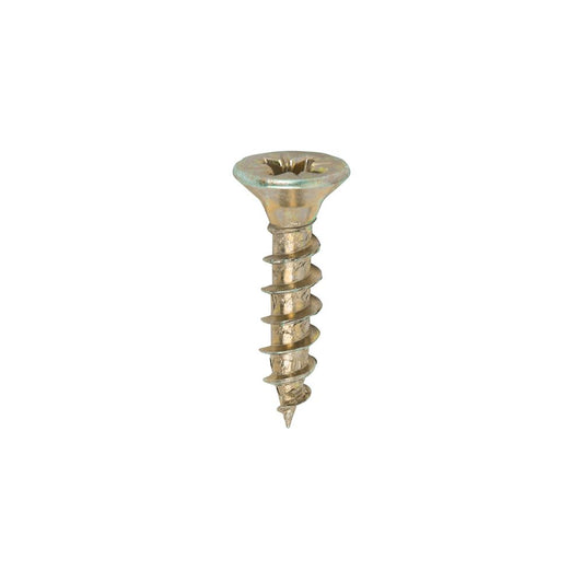 TIMCO Solo Woodscrew PZ2 CSK ZYP 4.5 x 20 Gold Pack 200