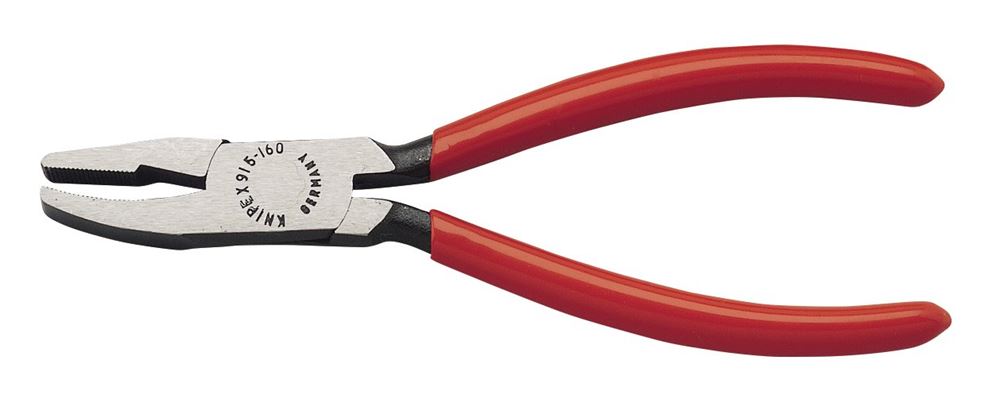 13081 KNIPEX KNIPEX 91 51 160 SBE Glass Nibbling Pincers, 160mm Pliers Specialist Trade Pliers Professional Trade DIY Workshop Garage Use