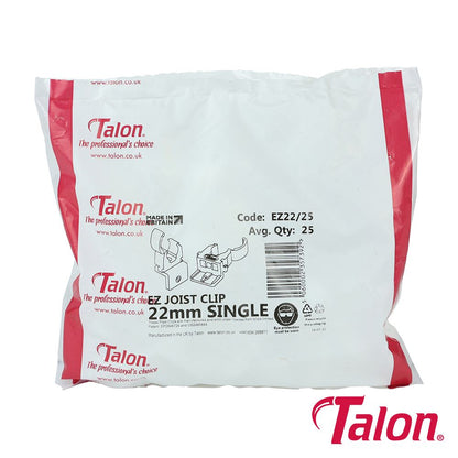 TIMCO EZ Joist Clip - White 22mm White Pack 25