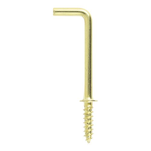TIMCO Square Cup Hooks - E/Brass 25mm Pack 16