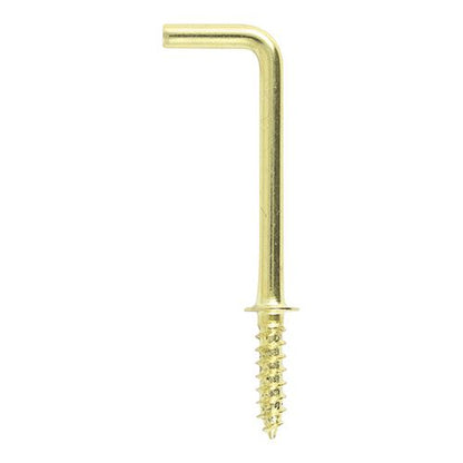 TIMCO Square Cup Hooks - E/Brass 25mm Pack 16