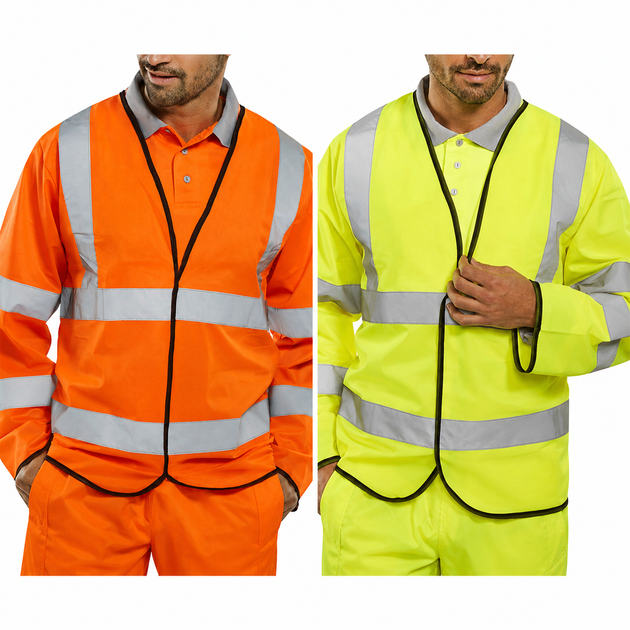 Beeswift BSeen Hi Vis Long Sleeve Jerkin Class 3 Reflective Safety Vest