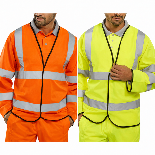 Beeswift BSeen Hi Vis Long Sleeve Jerkin Class 3 Reflective Safety Vest
