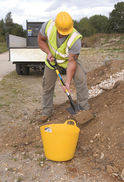Draper SHOVEL SQ.MOUTH F/G HANDLE 57567 Square Mouth Builders Shovel with Fibreglass Shaft