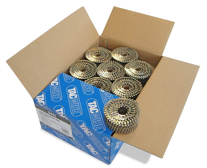Tacwise 0421 Type 2.5 45 mm Coil Nails Bright Flat Top 16° Pack of 9000 for Nail Staple Guns Trade Fixing