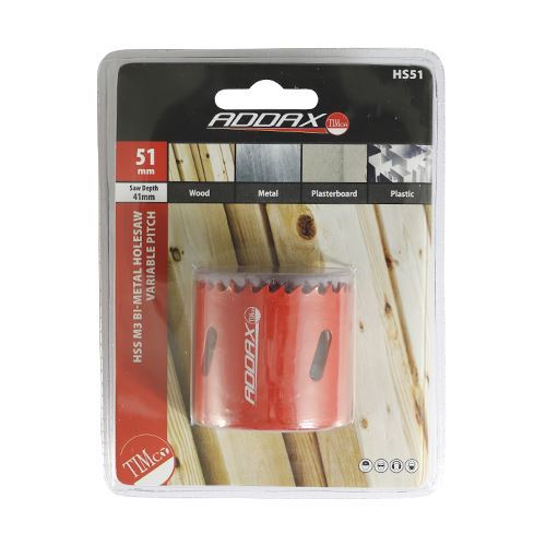 TIMCO M3 Bi-Metal Holesaw Variable 51mm Pack 1
