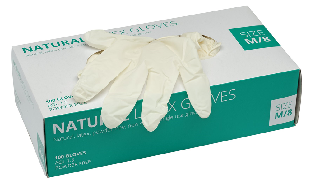 Draper BX 100 WHITE LATEX GLOVES M 30929 White Latex Gloves (Box of 100)