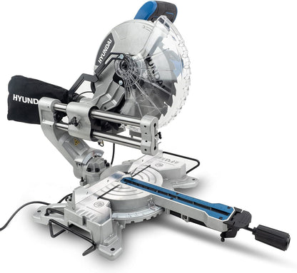 Hyundai HYMS2000E Electric Mitre Saw 2000W 230V 255mm Chop Saw Sliding Saw Woodworking Chop Saw