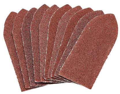 Draper 32X92 60GA/O H&L ABR.SHEETPK10 99260 Assorted Pack of Ten Hook and Loop Aluminium Oxide Sanding Sheets (32 x 92mm)