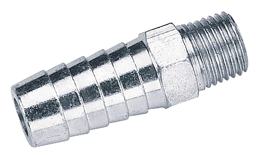 Draper 1/4TAP X 1/2BORE HOSE CON 25802 1/4" BSP Taper PCL Male Screw Tailpiece (Sold Loose)