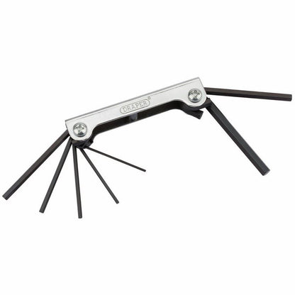 Draper MM HEX KEY SET POCKET TYPE 7PC 33827 Metric Hex. Pocket Key Set (7 Piece)
