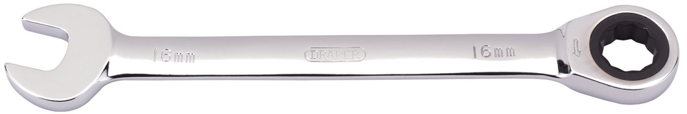 Draper 16.0MM RATCHETING SPANNER 31013 Draper HI-TORQÂ® Metric Ratcheting Combination Spanners