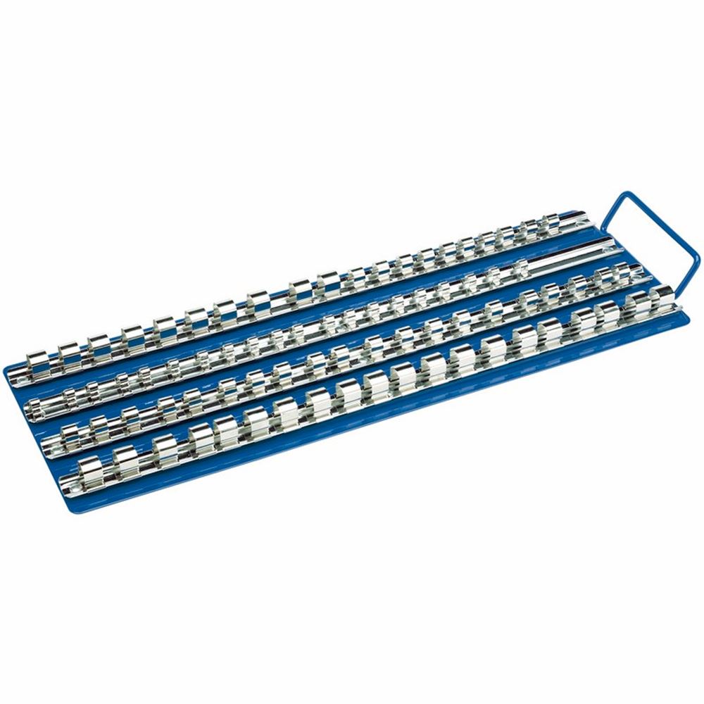 Draper 80 PIECE SOCKET RETAINING TRAY 29760 Socket Retaining Bar Carrier, 1/4", 3/8" & 1/2" Sq. Dr.