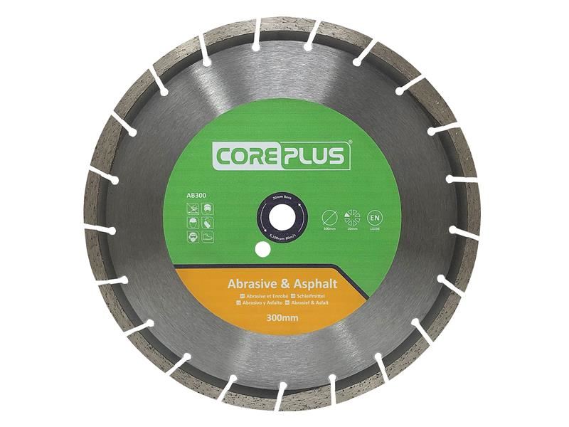 CorePlus CORDBAB300 AB300 Abrasive & Asphalt Diamond Blade 300mm