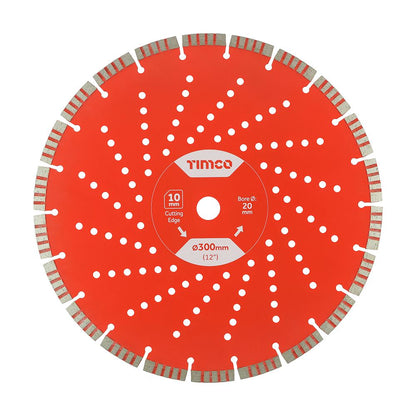 TIMCO Trade Diamond Blade Seg 300 x 20.0 Pack 1