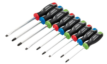 Draper SET 1 - 9PC SET - POUND THRU S Pound Thru Soft Grip Screwdriver Set (9 Piece)