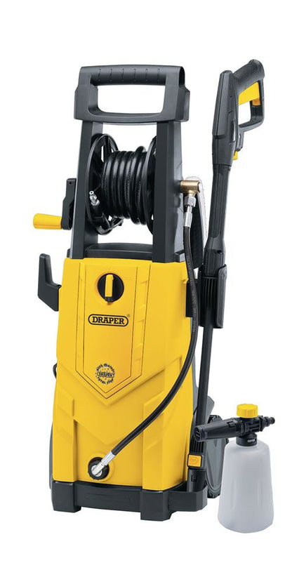 Draper 2200W 165 BAR PRESSURE WASHER 03096 230V Pressure Washer, 2,200W, 165bar, Yellow