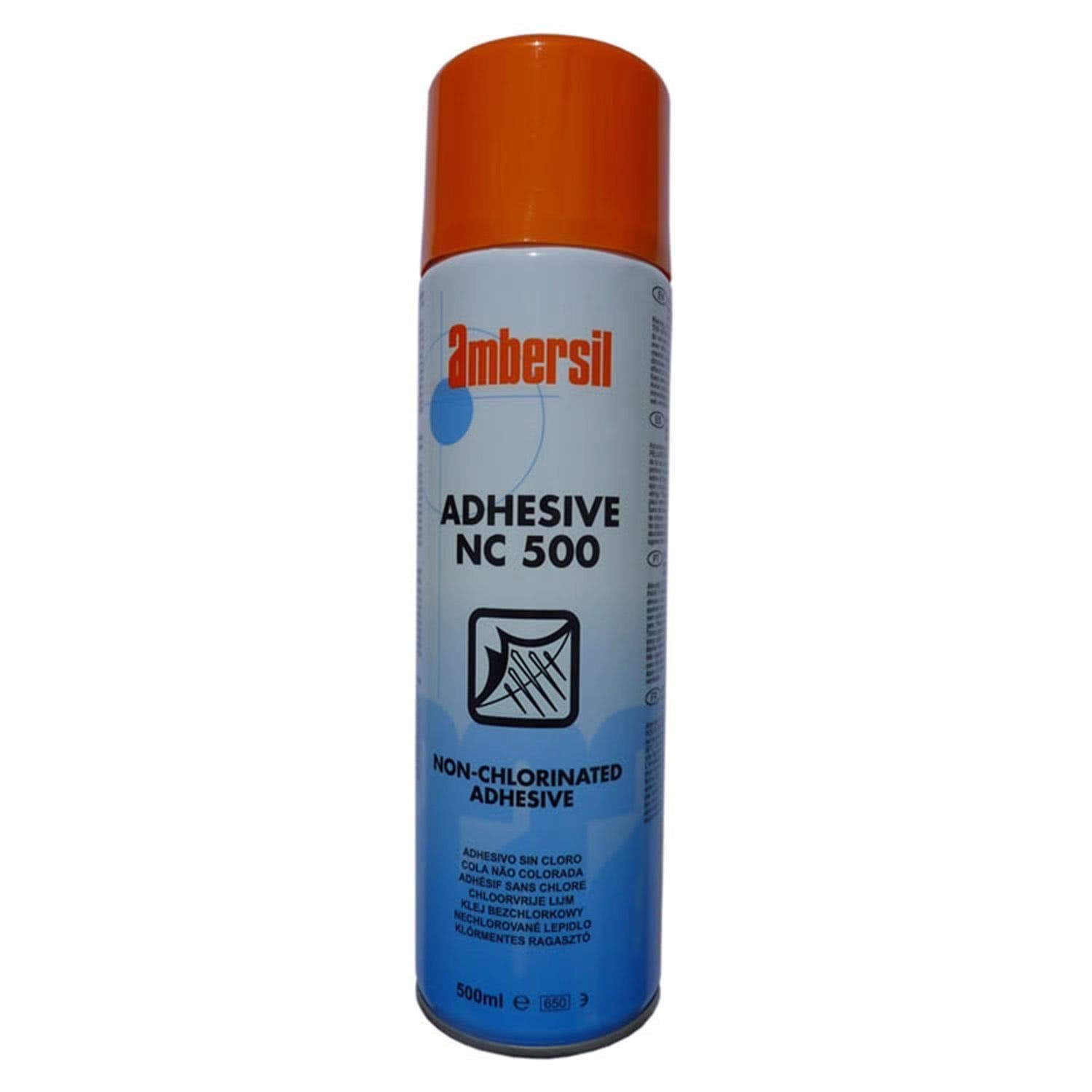 Ambersil 31623 NC 500 Non Chlorinated Spray Adhesive 500ml 2-4 Mins Tack Time