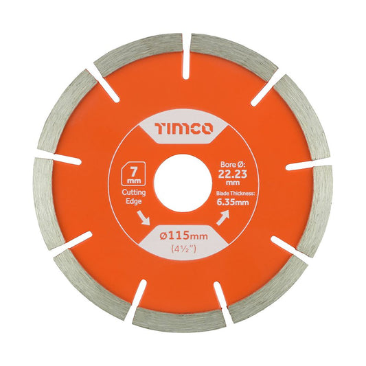 TIMCO GP Mortar Raking Diamond Blade 115 x 22.2 Pack 1
