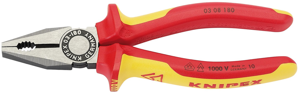 Draper VDE COMBI. PLIERS 180MM 31918 VDE Fully Insulated Combination Pliers