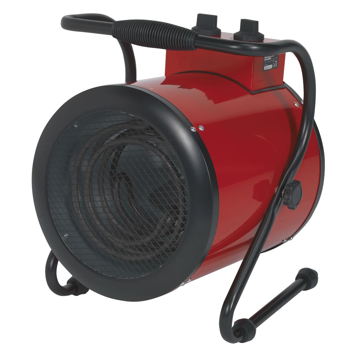 Sealey EH3001 Industrial Fan Heater with 2 Heat Settings 3kW/230V | 10,000Btu/hr, 1500/3000W, 230V - 16A, Thermostat, Tip-Over Switch
